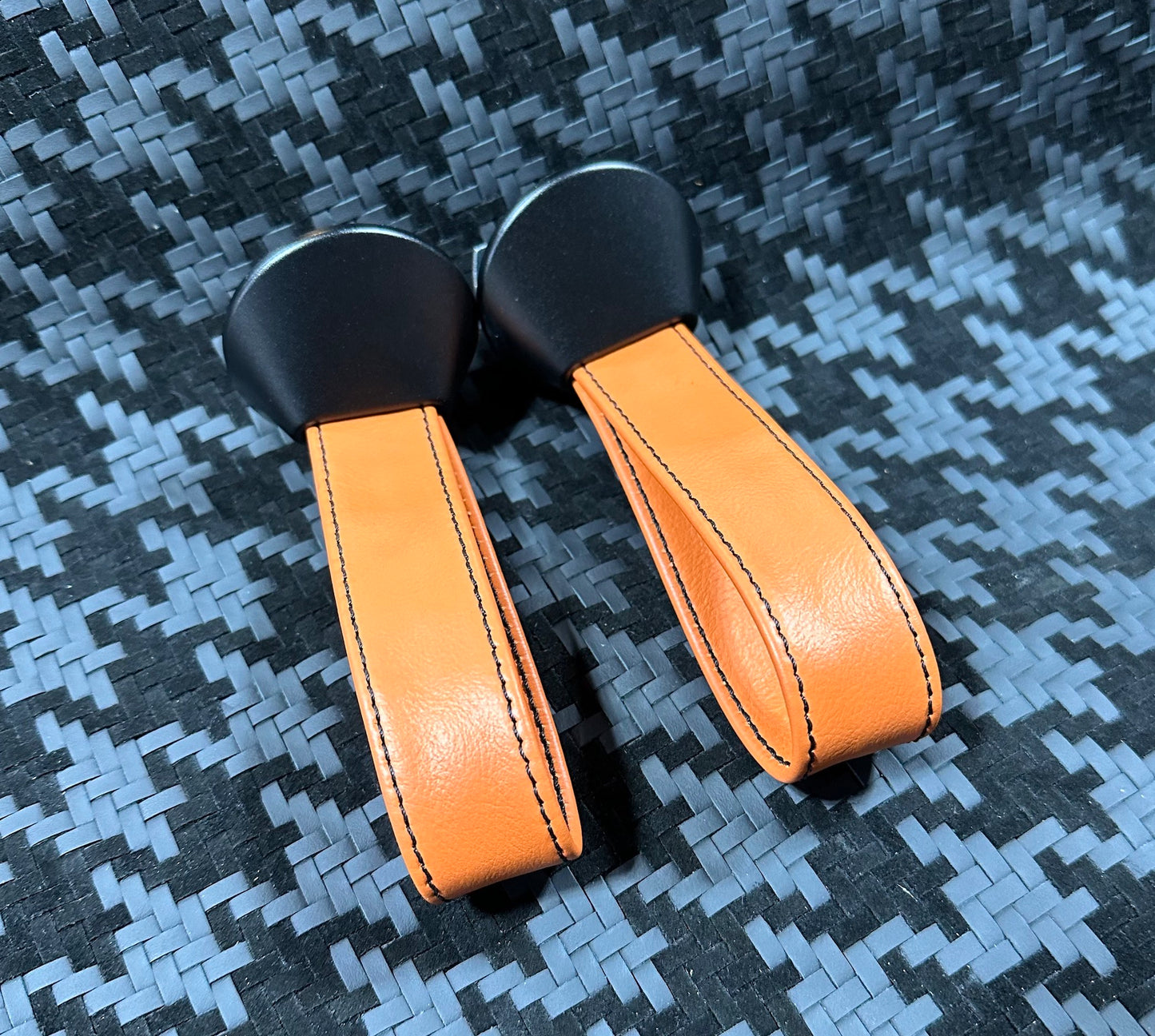 RS DOOR PULL (PAIR) - CNC BLACK Satin Finish ALUMINUM