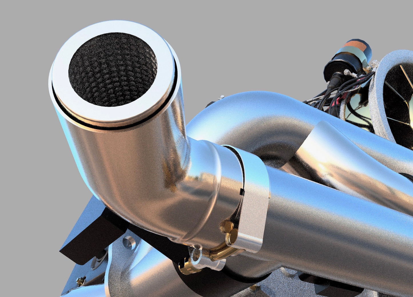 1-IN GTk Active Muffler for Air-cooled Porsches