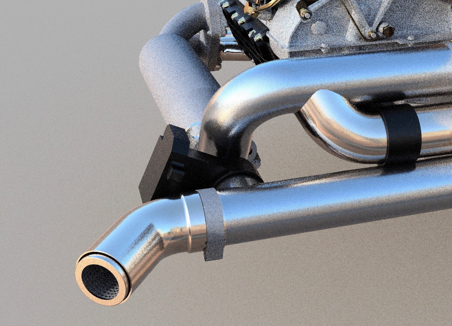 1-IN GTk Active Muffler for Air-cooled Porsches