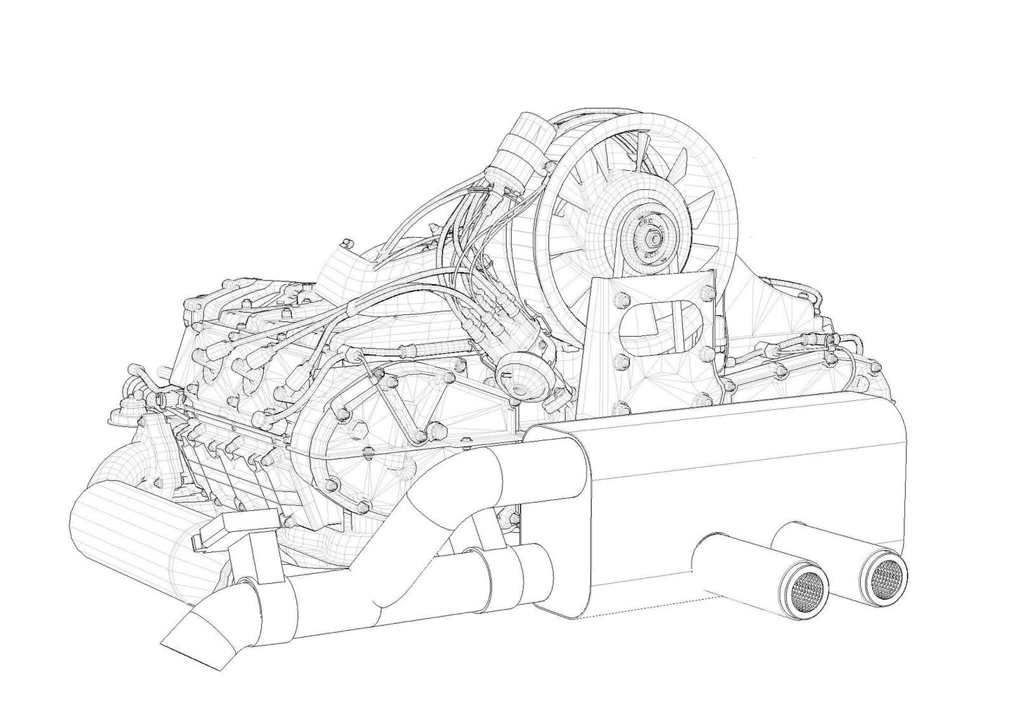 1-IN GTk Active Muffler for Air-cooled Porsches