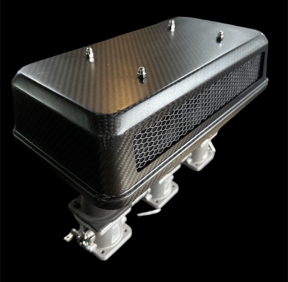 Carbon Fiber Air Cleaner Covers Pair (Porsche Carbs/Weber/ITB)