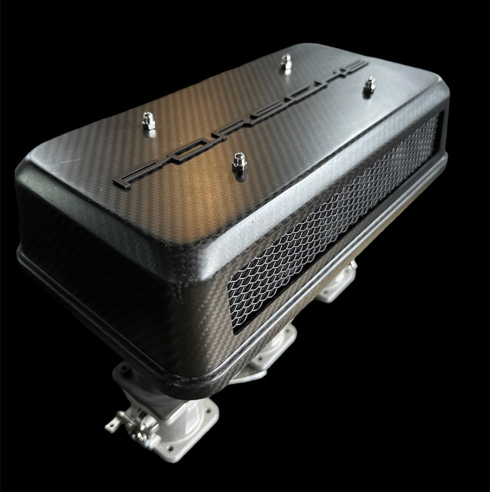 Carbon Fiber Air Cleaner Covers Pair (Porsche Carbs/Weber/ITB)