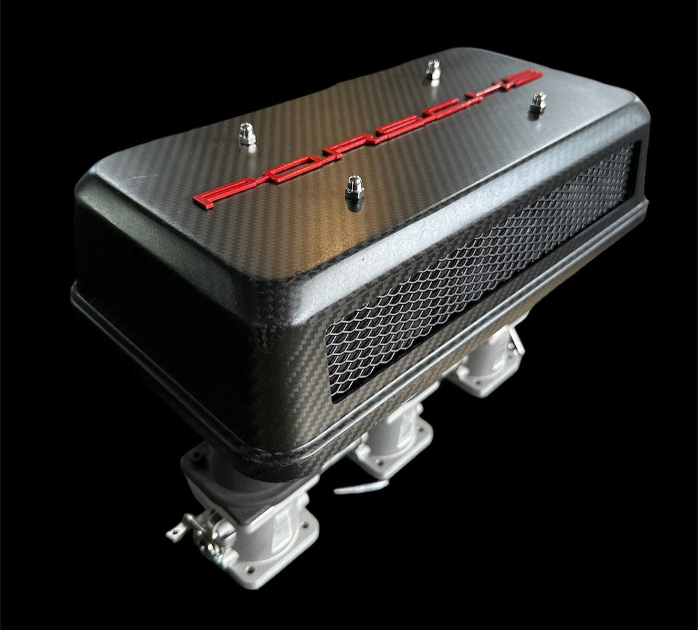 Carbon Fiber Air Cleaner Covers Pair (Porsche Carbs/Weber/ITB)