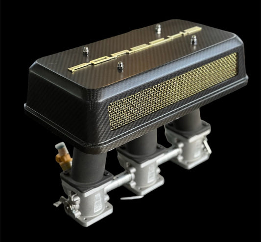 Carbon Fiber Air Cleaner Covers Pair (Porsche Carbs/Weber/ITB)