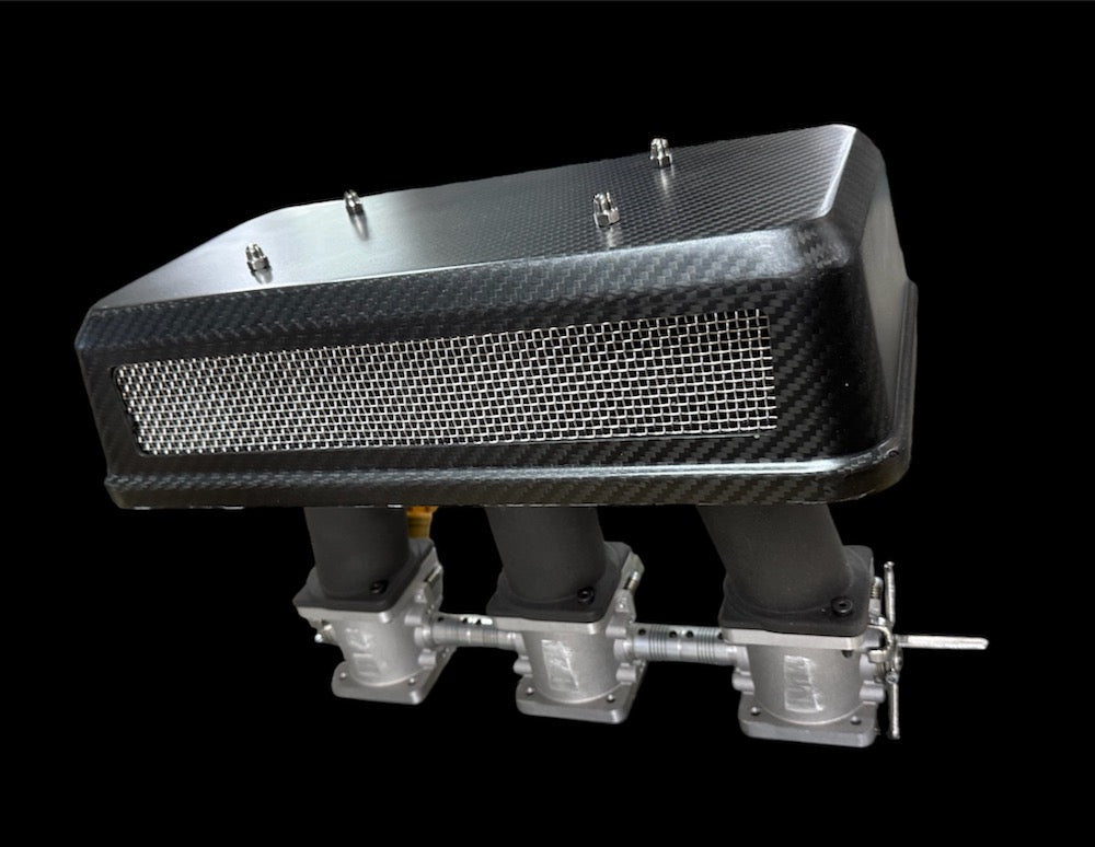 Carbon Fiber Air Cleaner Covers Pair (Porsche Carbs/Weber/ITB)