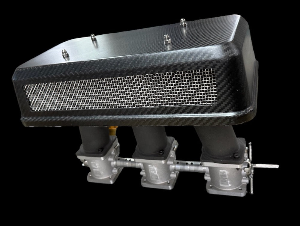 Carbon Fiber Air Cleaner Covers Pair (Porsche Carbs/Weber/ITB)