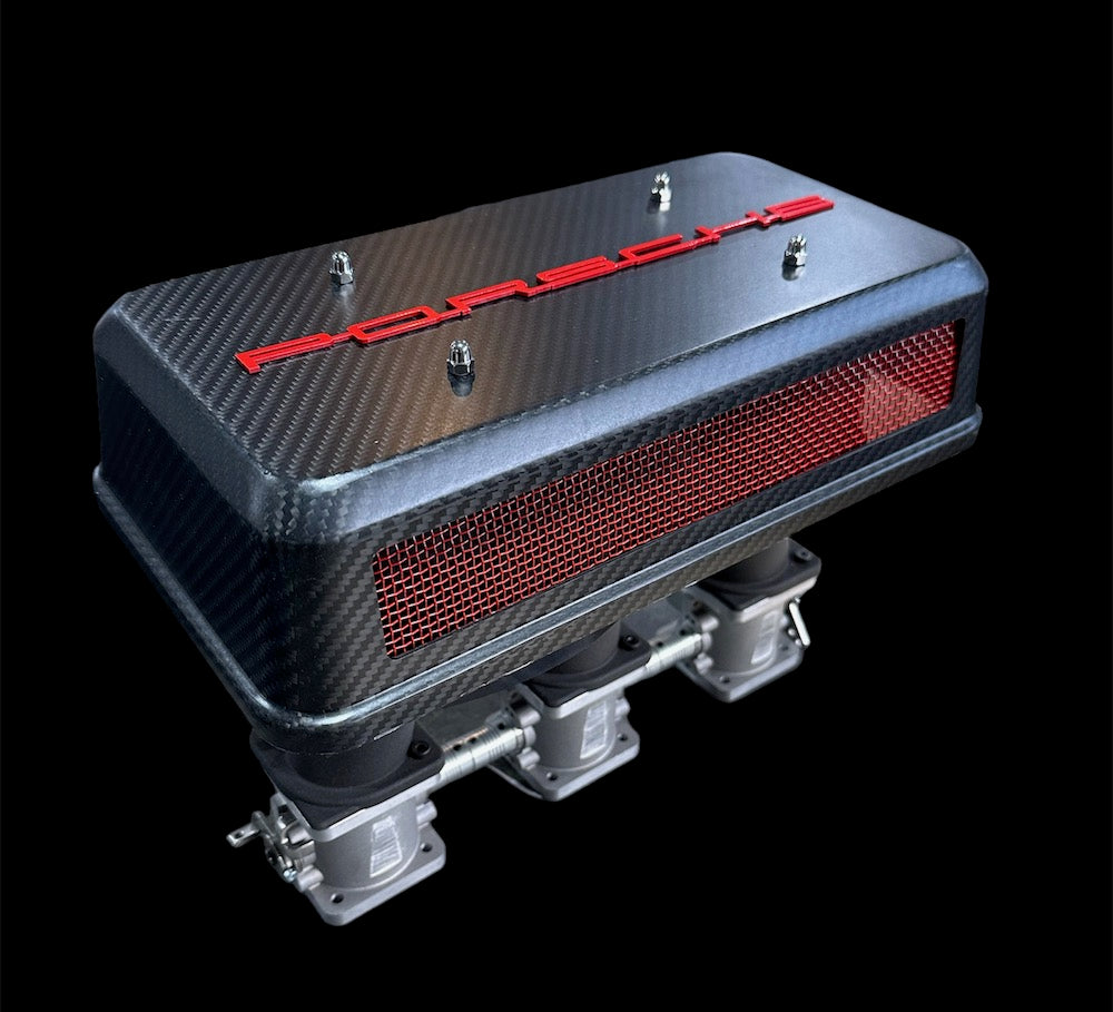Carbon Fiber Air Cleaner Covers Pair (Porsche Carbs/Weber/ITB)