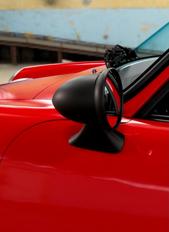 NEW! Aero Bullet Mirror — Longhood/Universal 3.0 (Porsche 911 912 914 Backdate 1965–1974, 20–71 mm)