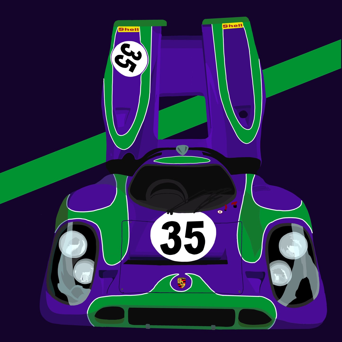 Porsche 917 Illustration