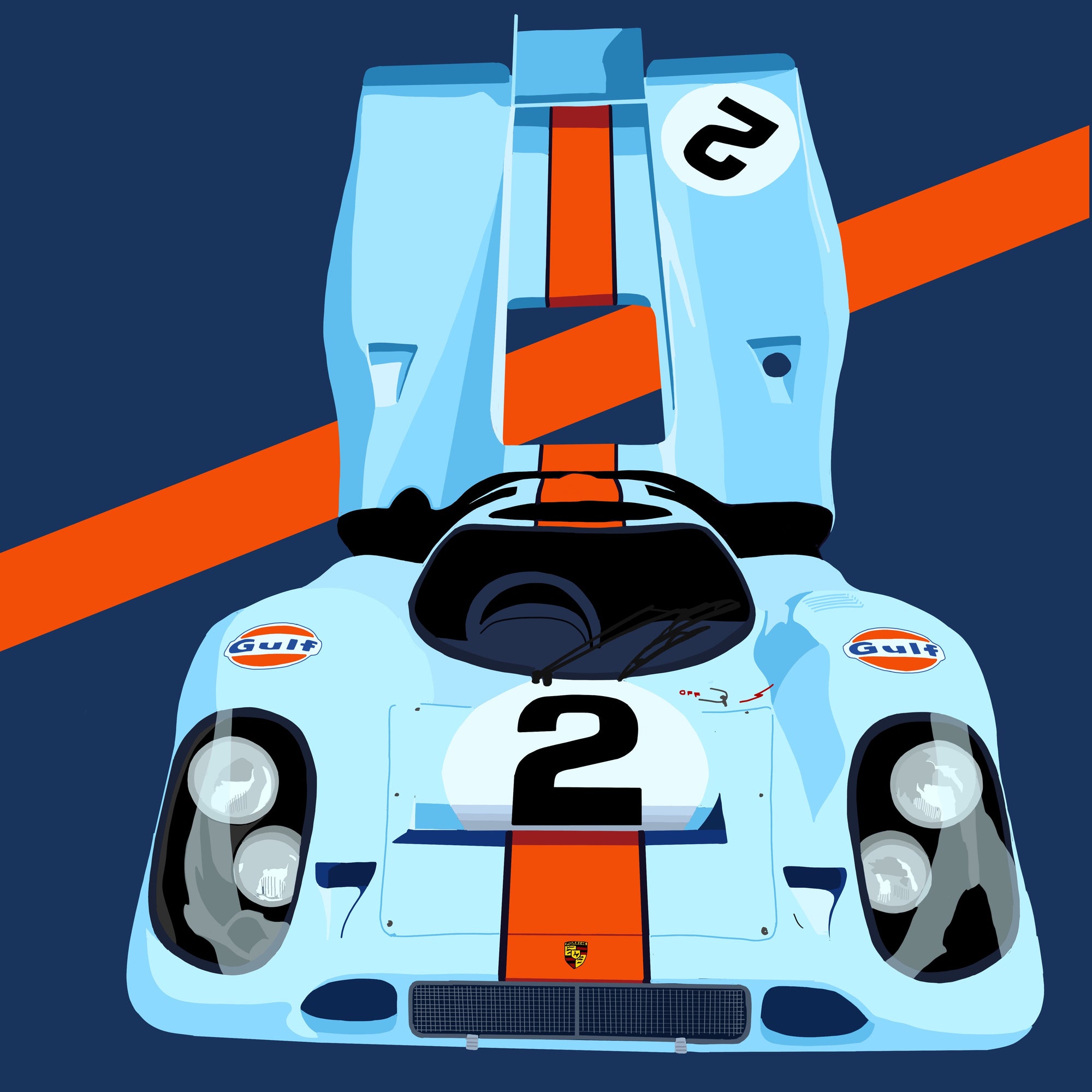 Porsche 917 Illustration