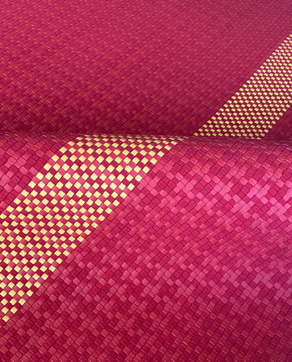 REAL Woven Leather - Solid and Custom Patterns (Tartan, Houndstooth, Custom)