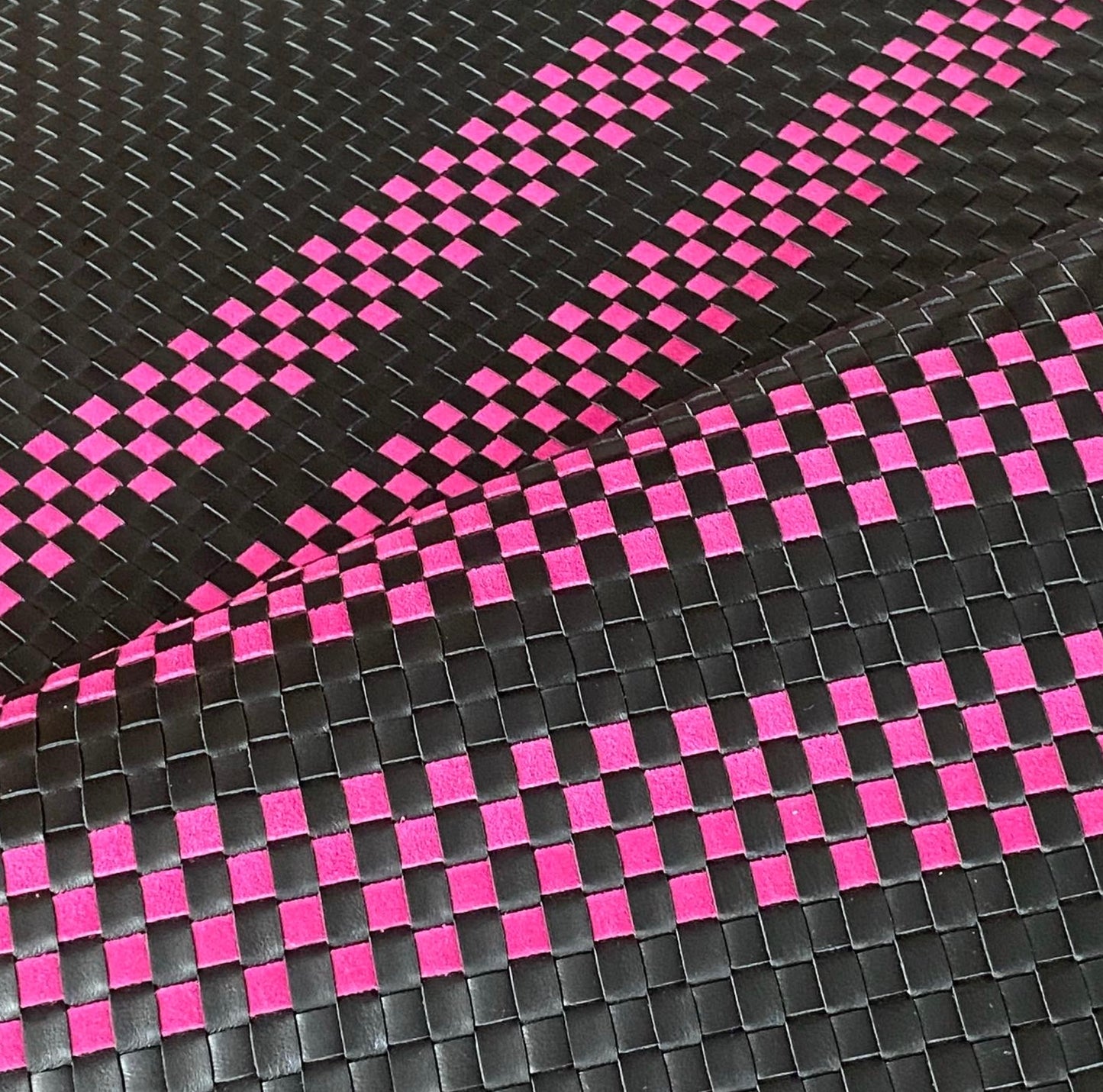 REAL Woven Leather - Solid and Custom Patterns (Tartan, Houndstooth, Custom)