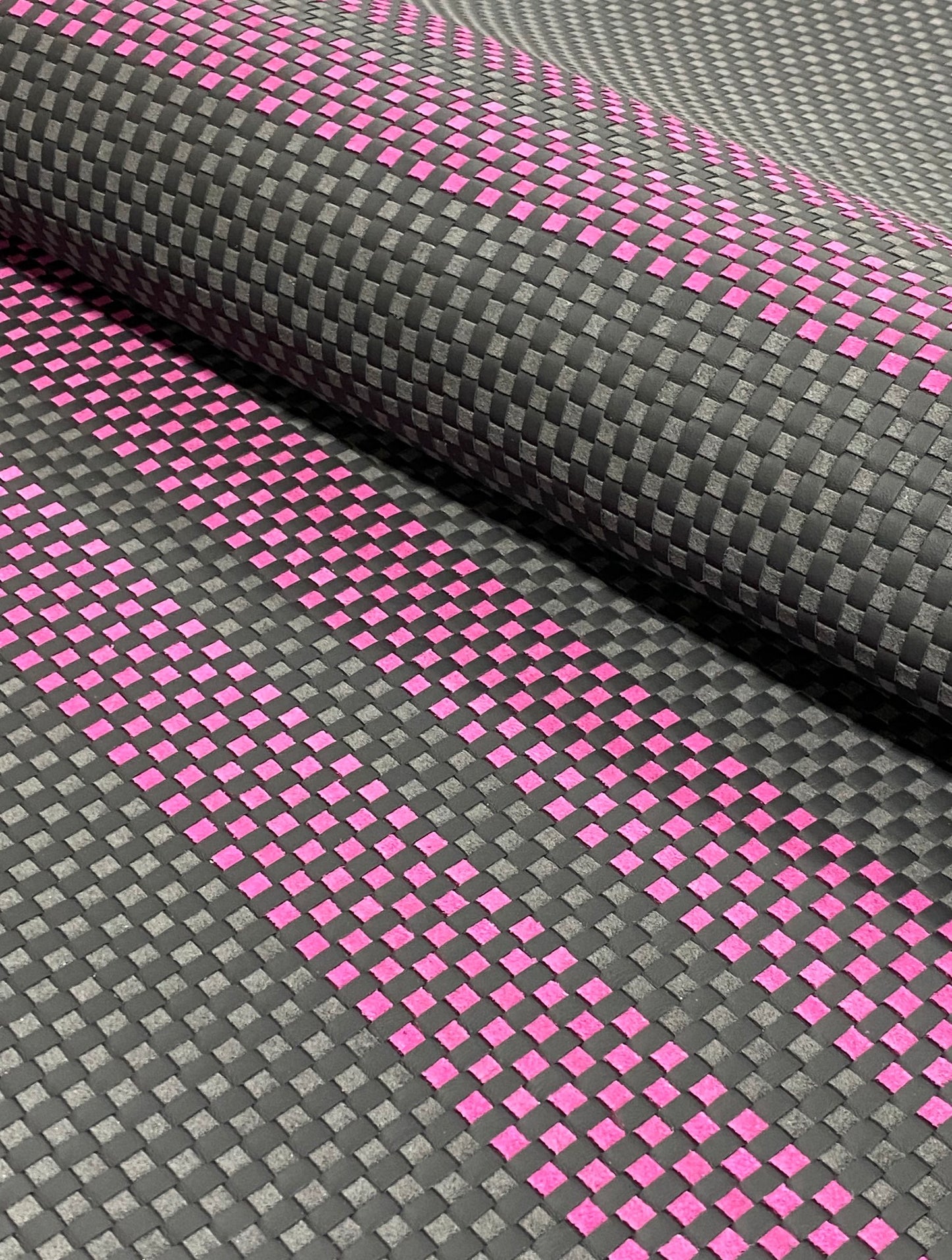 REAL Woven Leather - Solid and Custom Patterns (Tartan, Houndstooth, Custom)