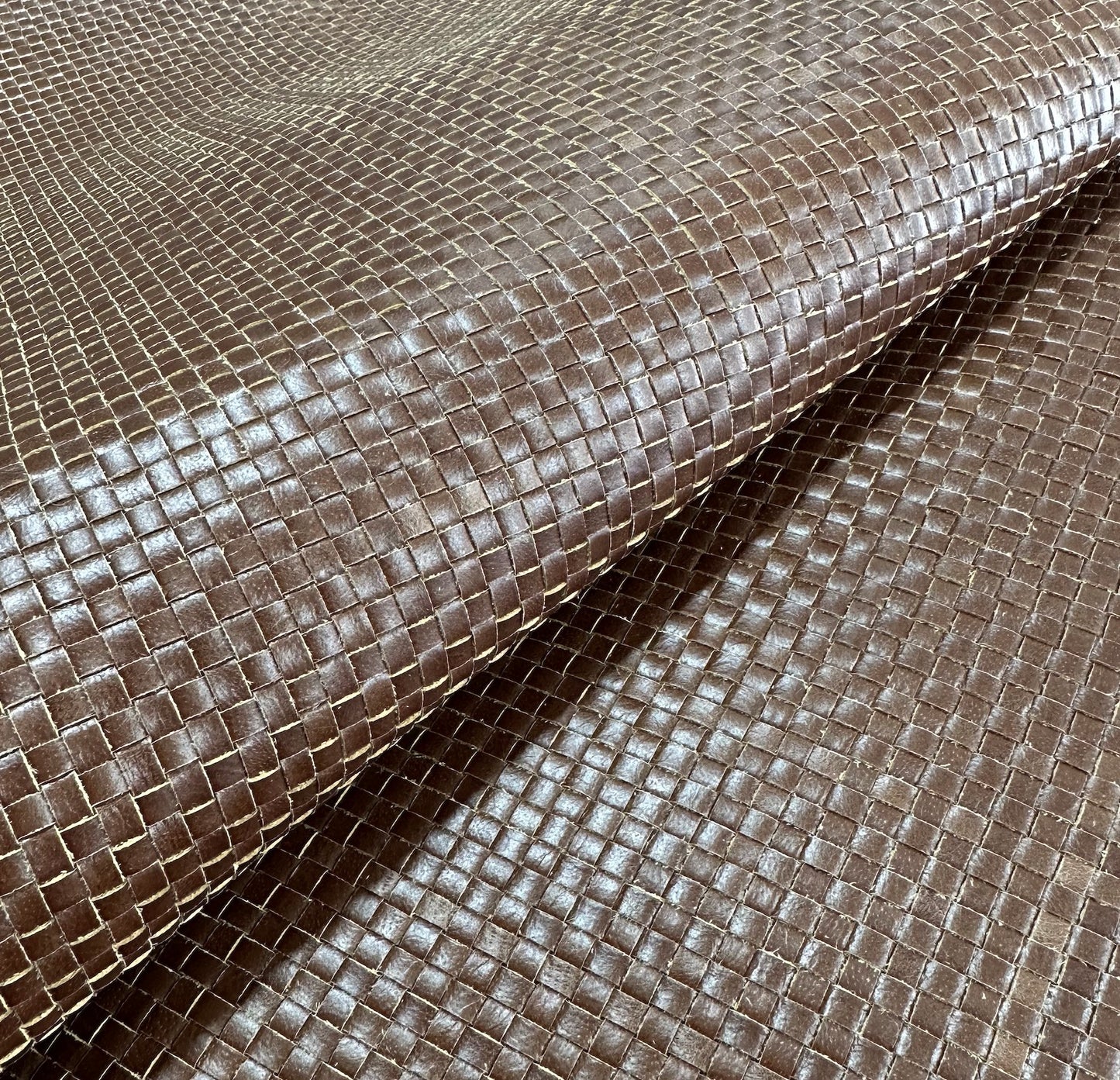 REAL Woven Leather - Solid and Custom Patterns (Tartan, Houndstooth, Custom)