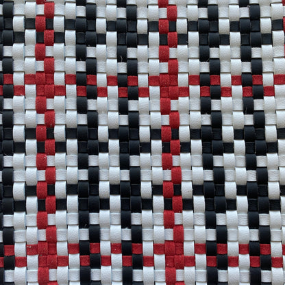 Synthetic Woven Leather Solid and Custom Patterns (Tartan, Houndstooth, Custom)