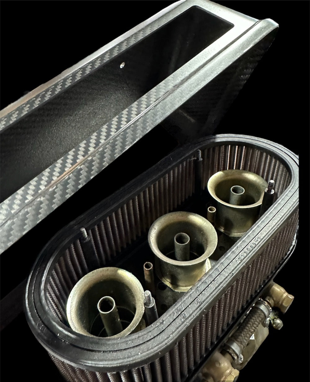 Carbon Fiber Air Cleaner Covers Pair (Porsche Carbs/Weber/ITB)