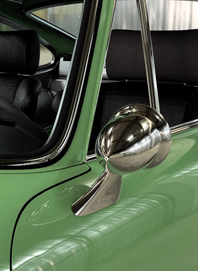 NEW! Aero Bullet Mirror — Longhood/Universal 3.0 (Porsche 911 912 914 Backdate 1965–1974, 20–71 mm)