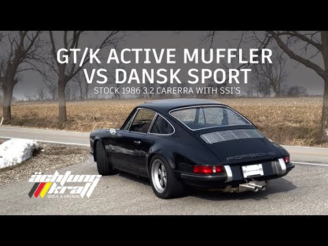 GTk Active Muffler for Air Cooled Porsches Achtung Kraft