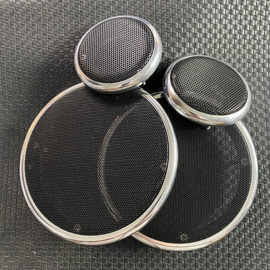 Solid Aluminum Speaker Trim Rings and Grills