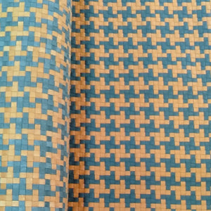 Synthetic Woven Leather Solid and Custom Patterns (Tartan, Houndstooth, Custom)